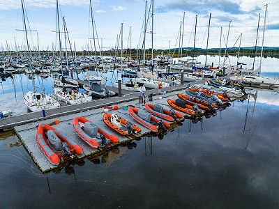 boats and dinghys at Hafan Pwllheli Marina